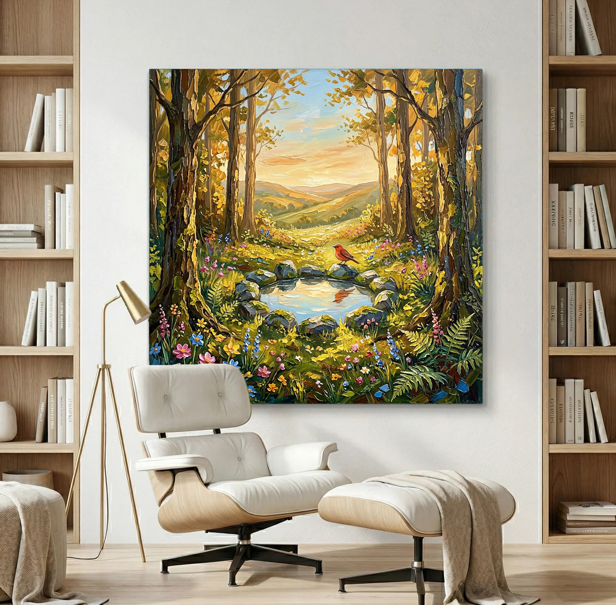 Painting Gilded Woodland Reverie