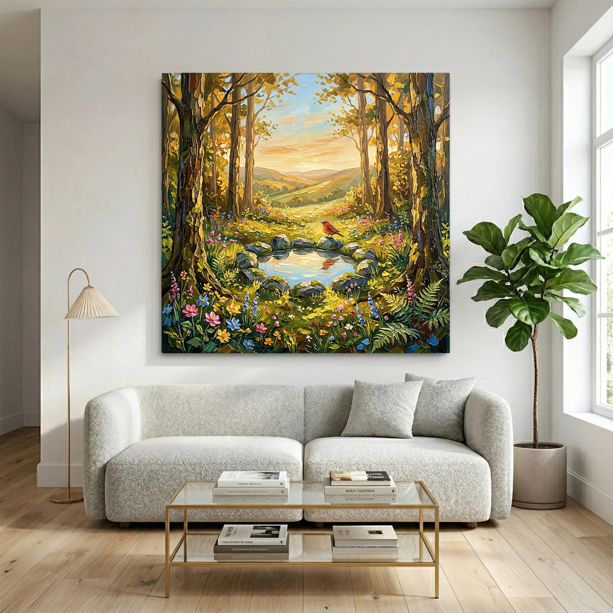 Painting Gilded Woodland Reverie