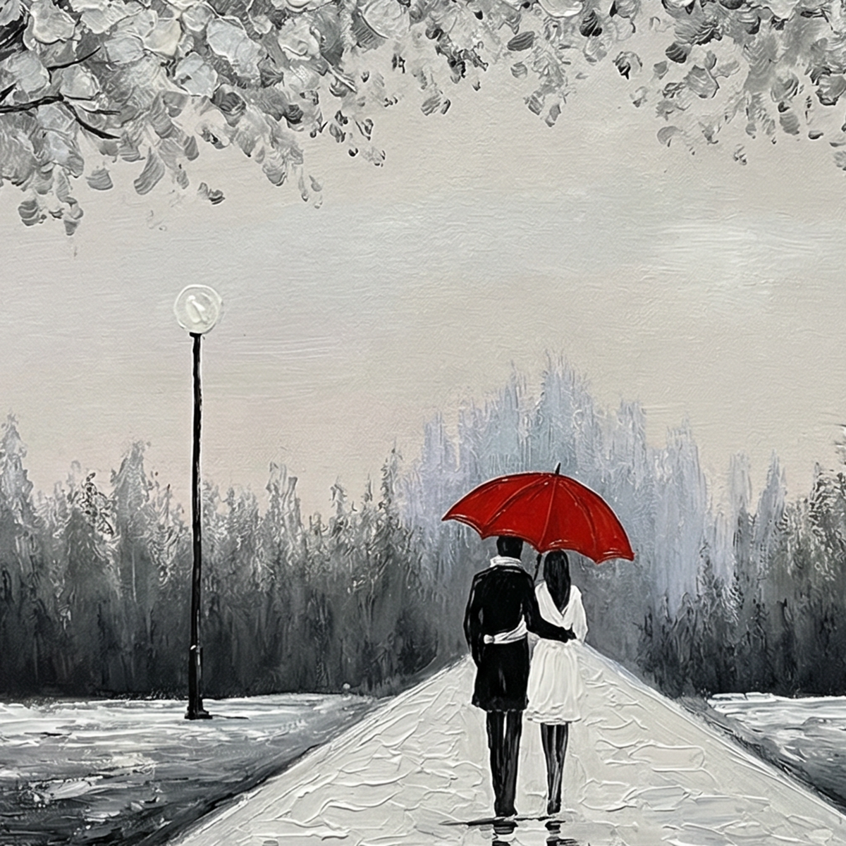 Painting Crimson Resonance