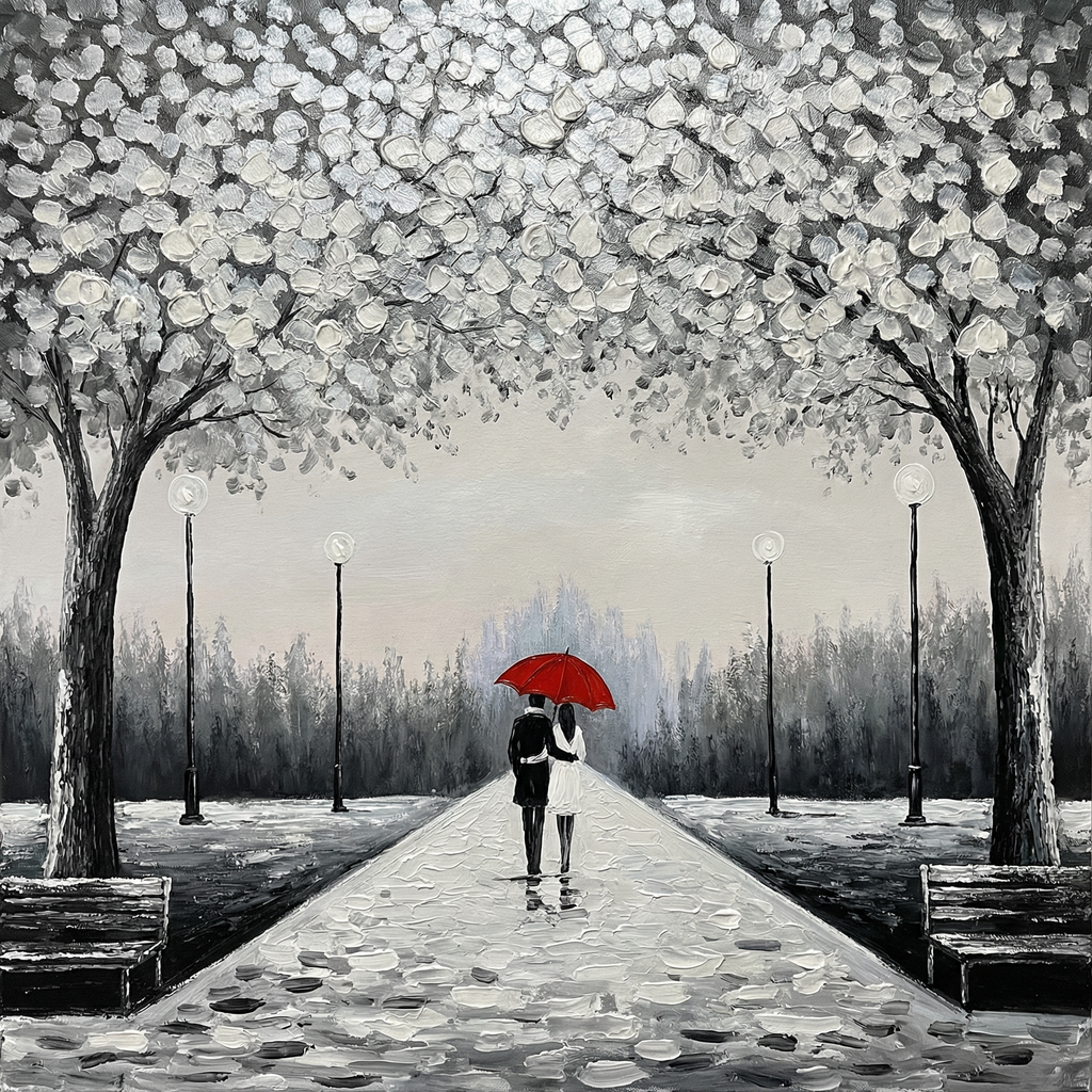 Painting Crimson Resonance