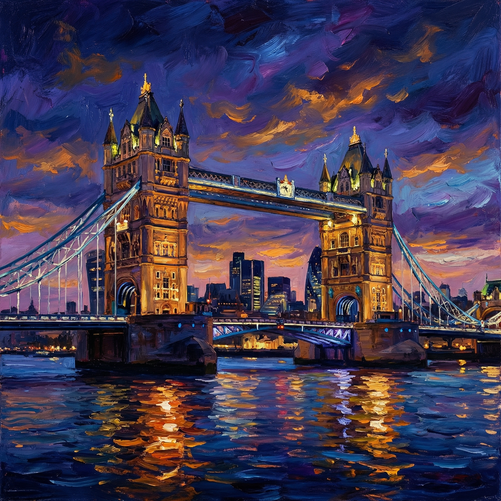 Painting Luminous Urban Symphony