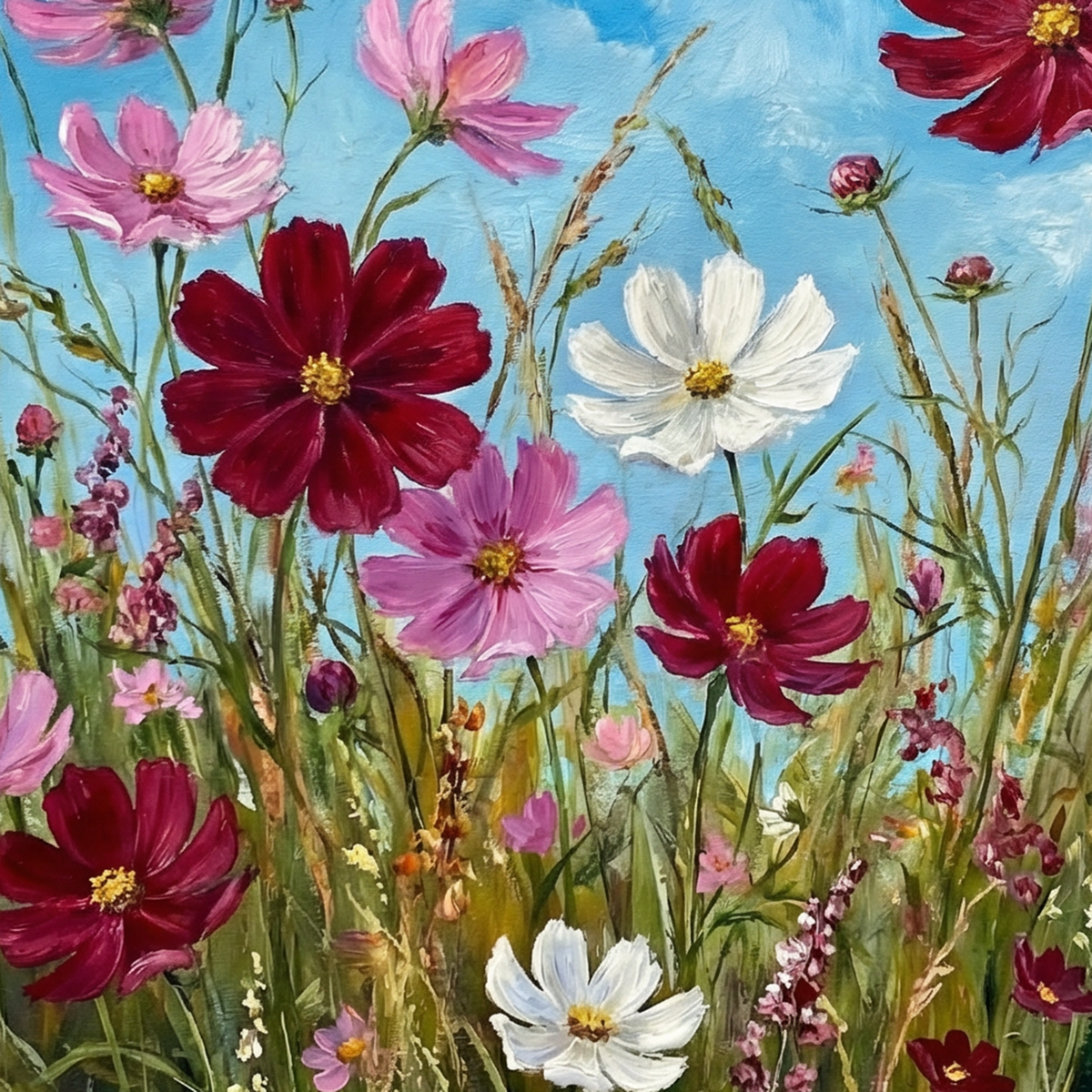 Painting Luminous Botanical Ascent