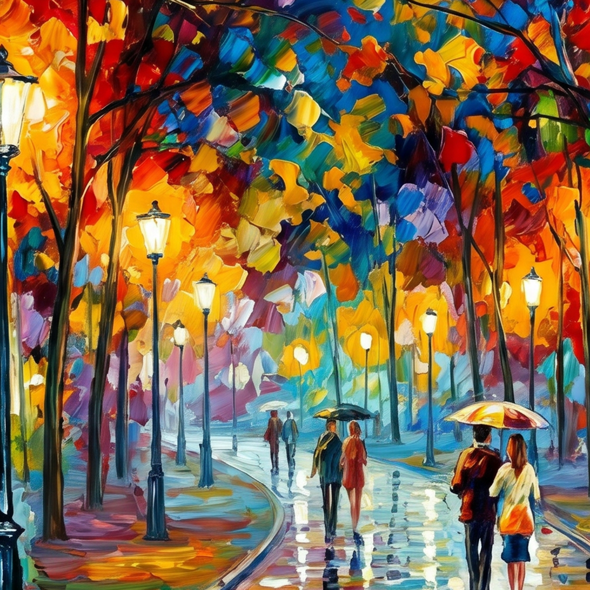 Painting Luminous Promenade