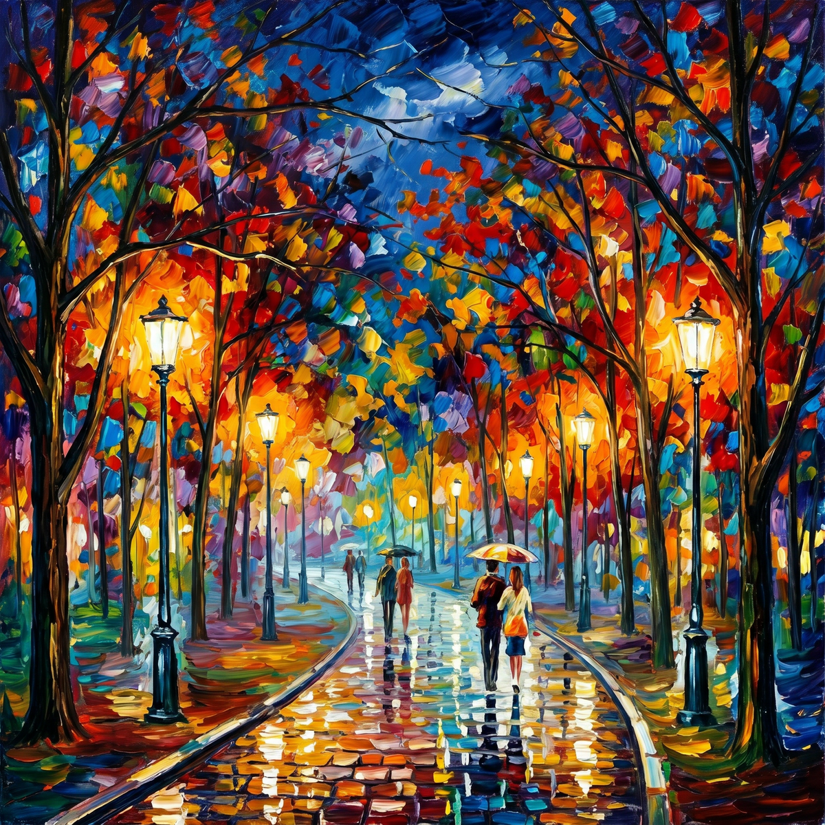 Painting Luminous Promenade