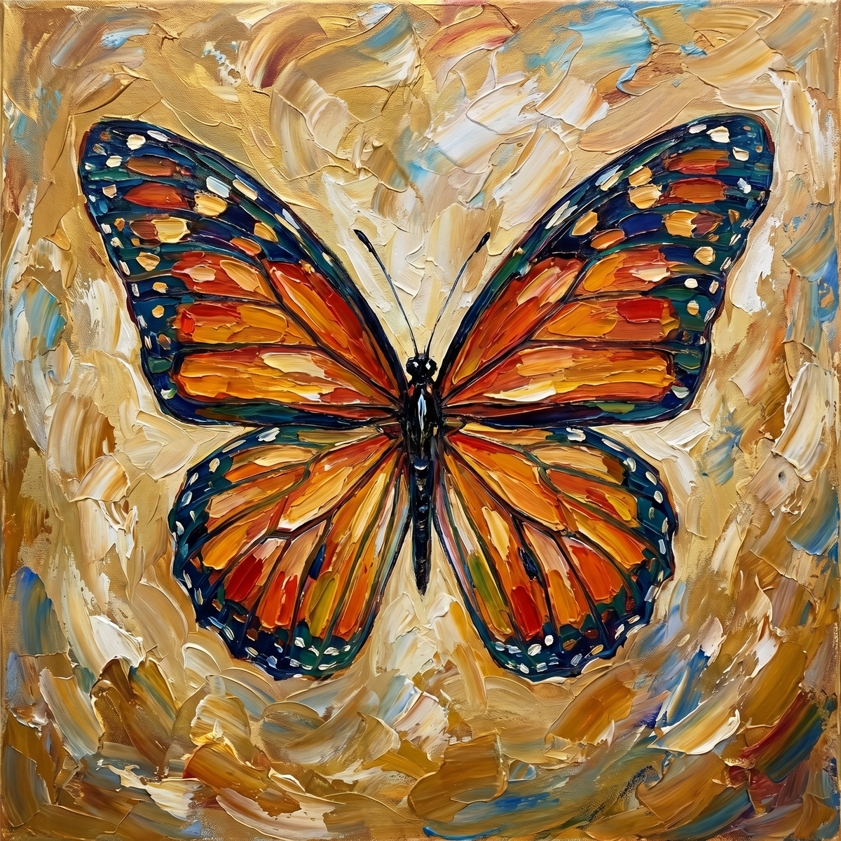 Painting Gilded Wing Resonance