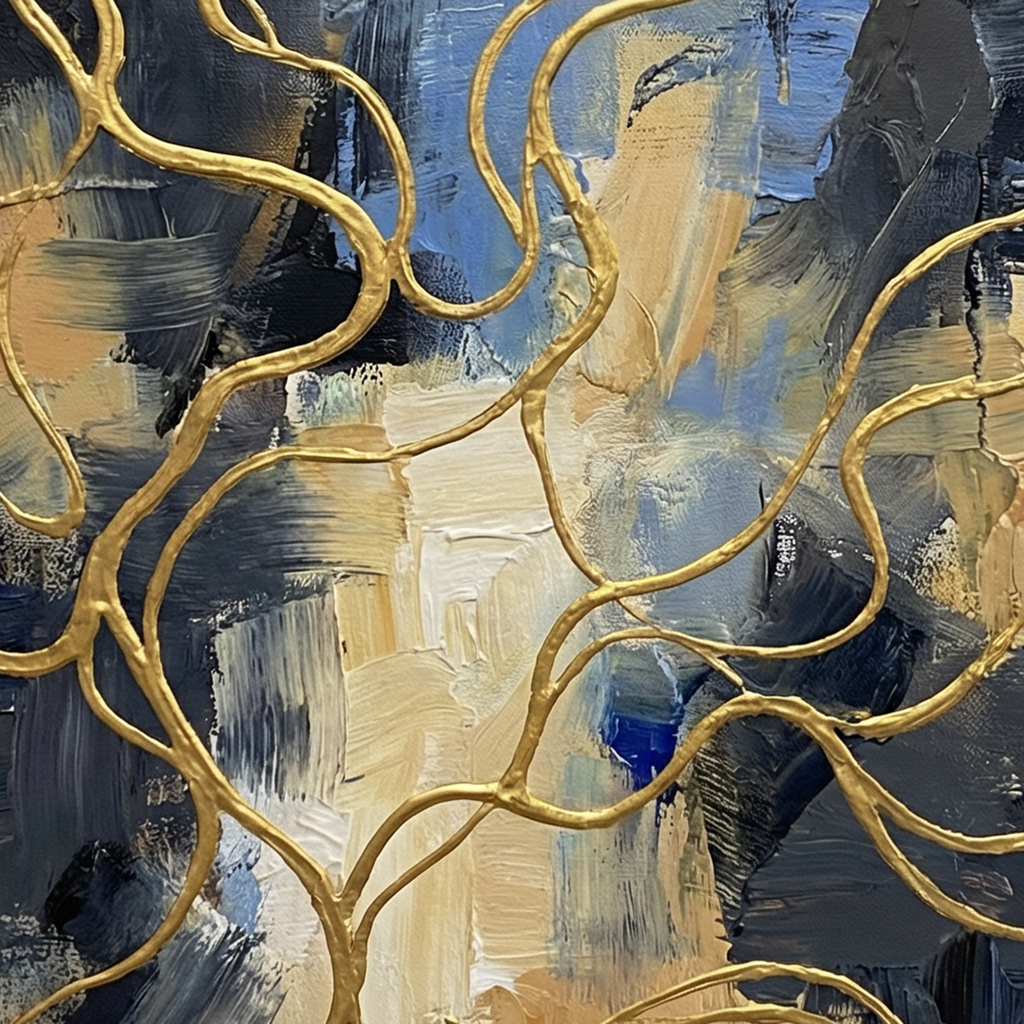 Painting Gilded Convergence