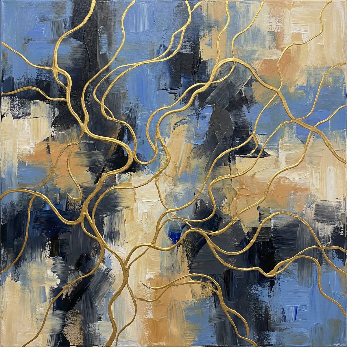 Painting Gilded Convergence