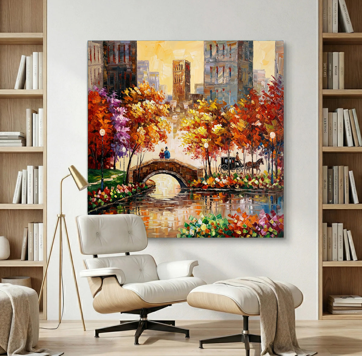 Painting Gilded Urban Reverie