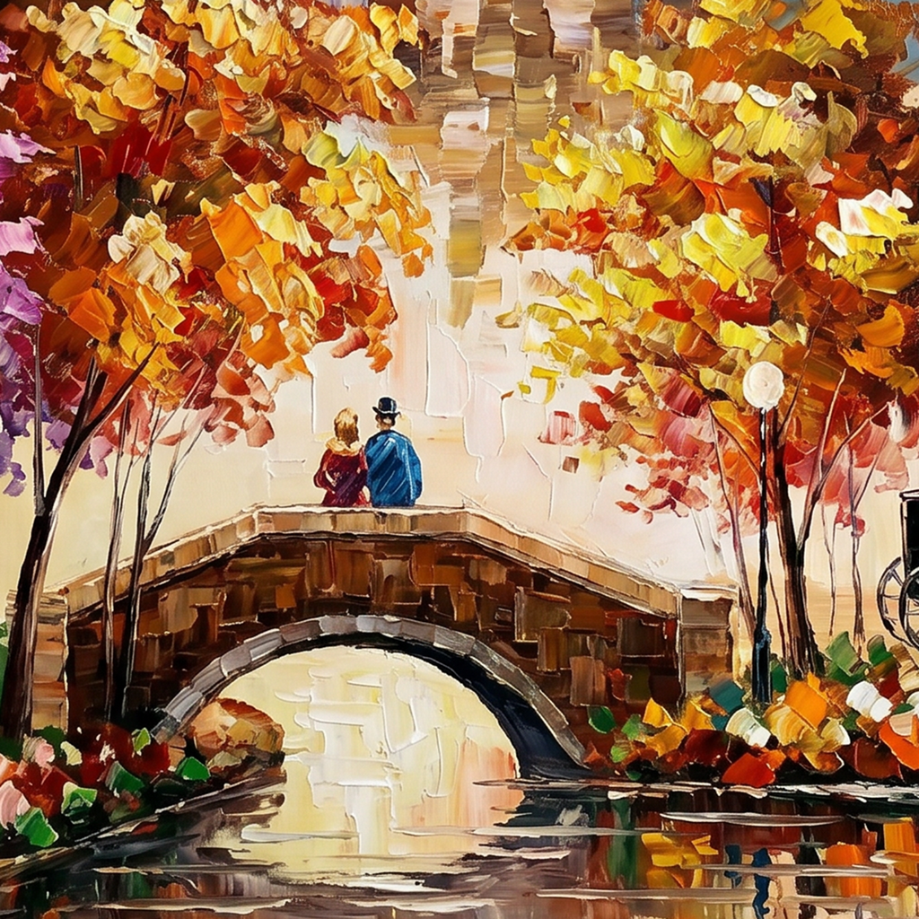 Painting Gilded Urban Reverie