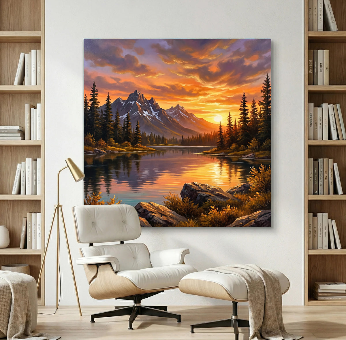 Painting Luminous Alpine Resonance