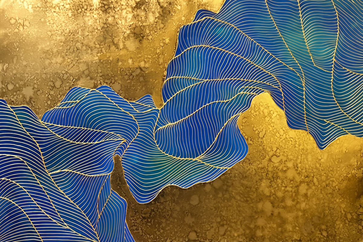 Painting Gilded Topography