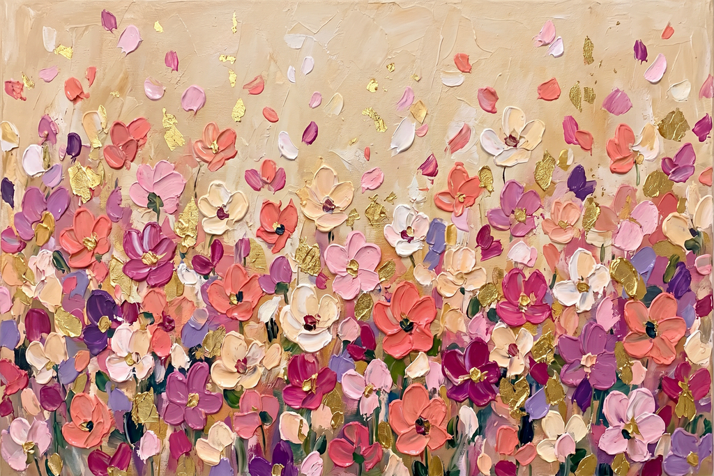 Painting Gilded Blossom Ascent
