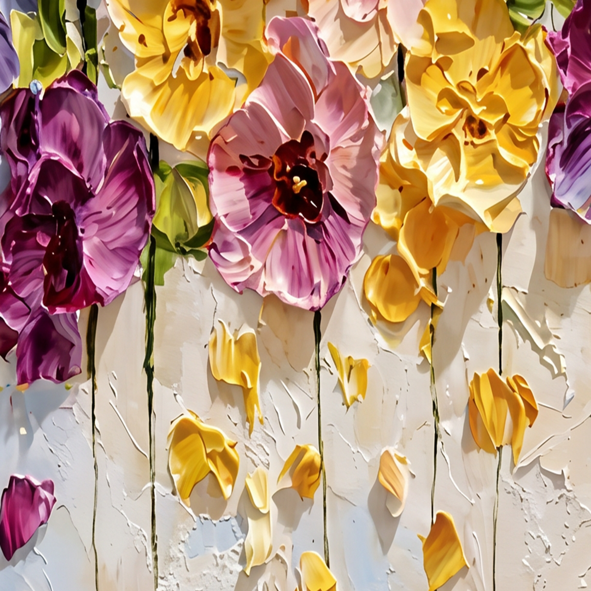 Painting Suspended Floral Resonance