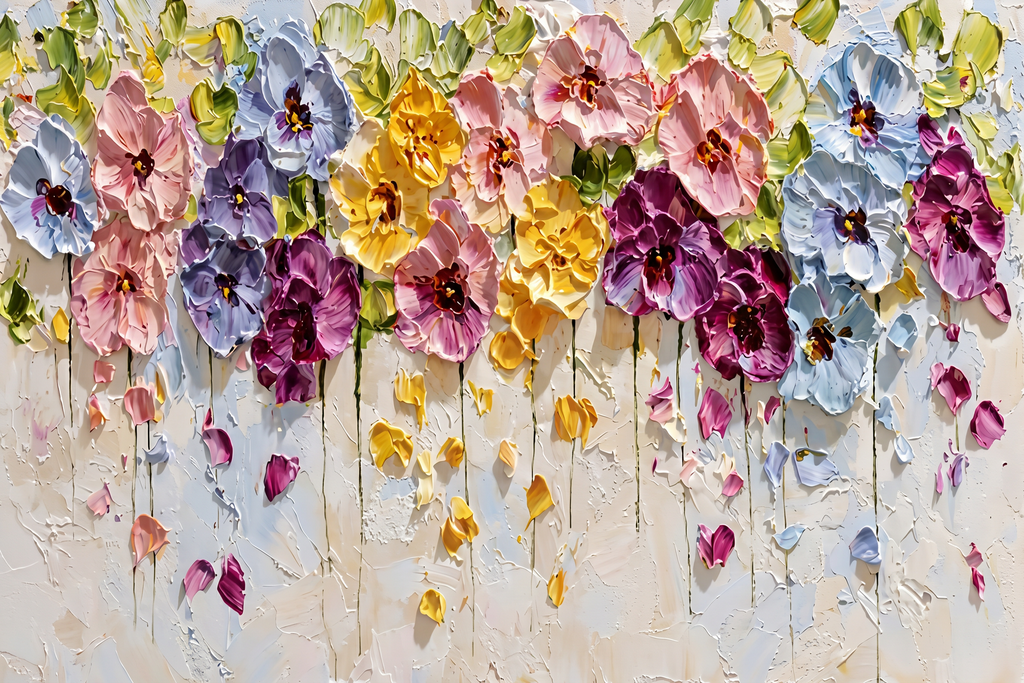Painting Suspended Floral Resonance