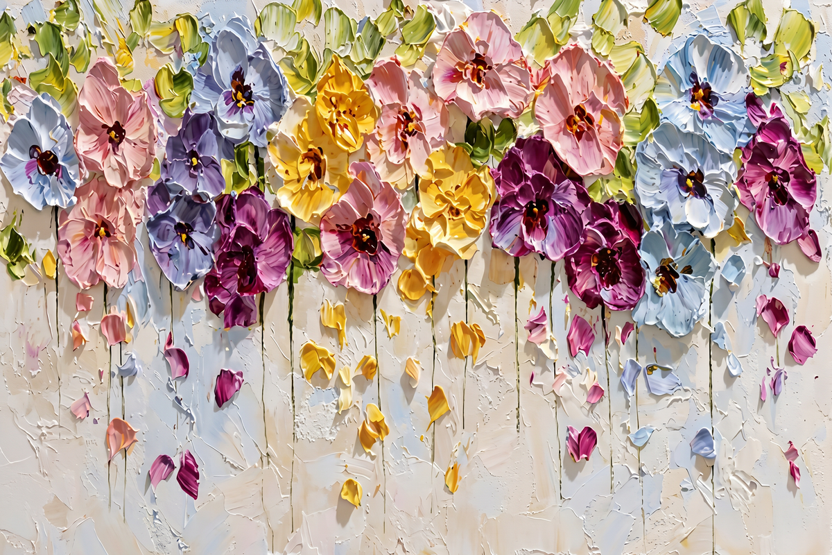 Painting Suspended Floral Resonance