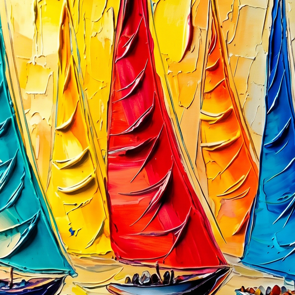 Painting Luminous Regatta