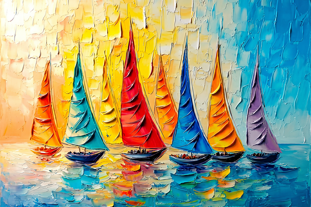 Painting Luminous Regatta