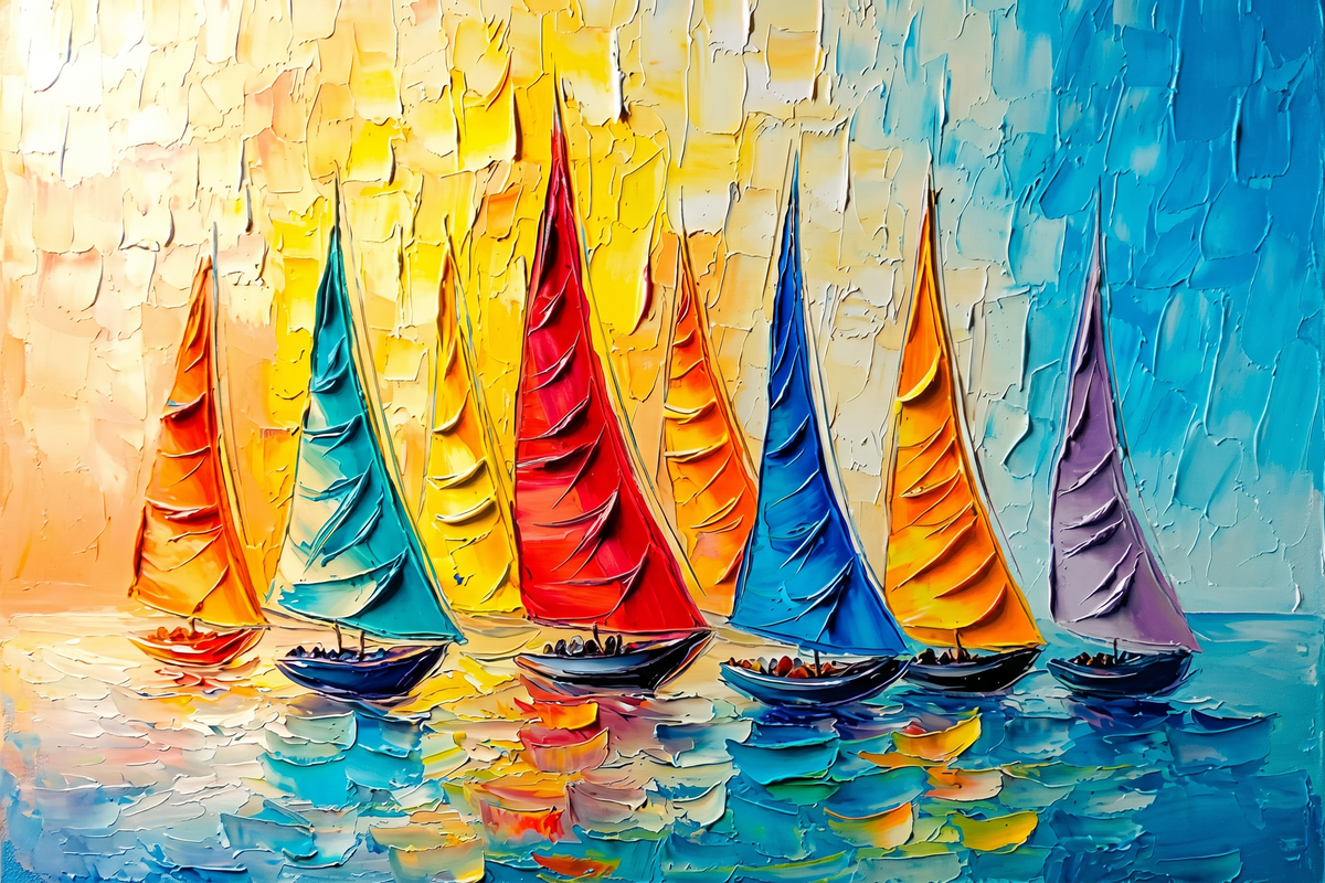 Painting Luminous Regatta