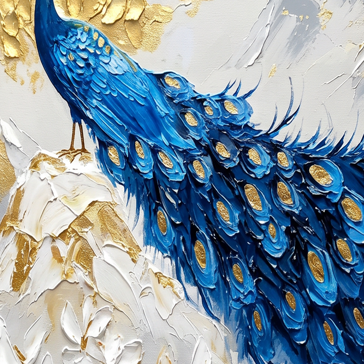 Painting Luminous Cobalt Ascent