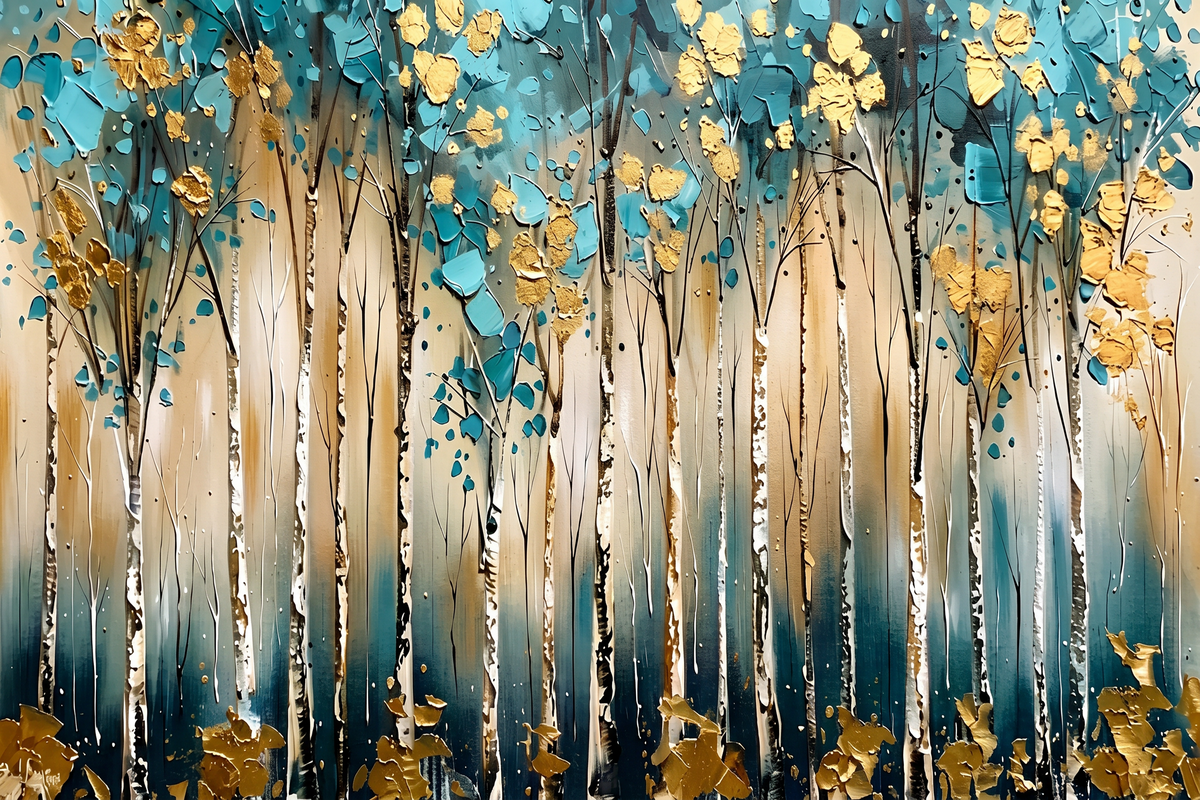 Painting Luminous Arboreal Rhythm