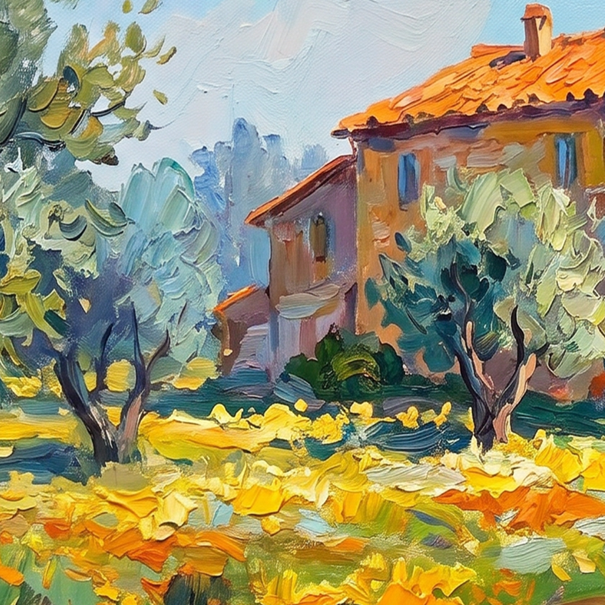 Painting Luminous Pastoral Echo