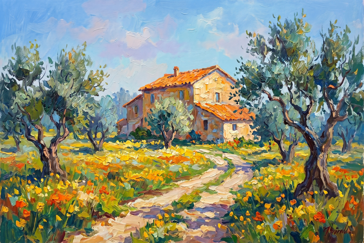 Painting Luminous Pastoral Echo