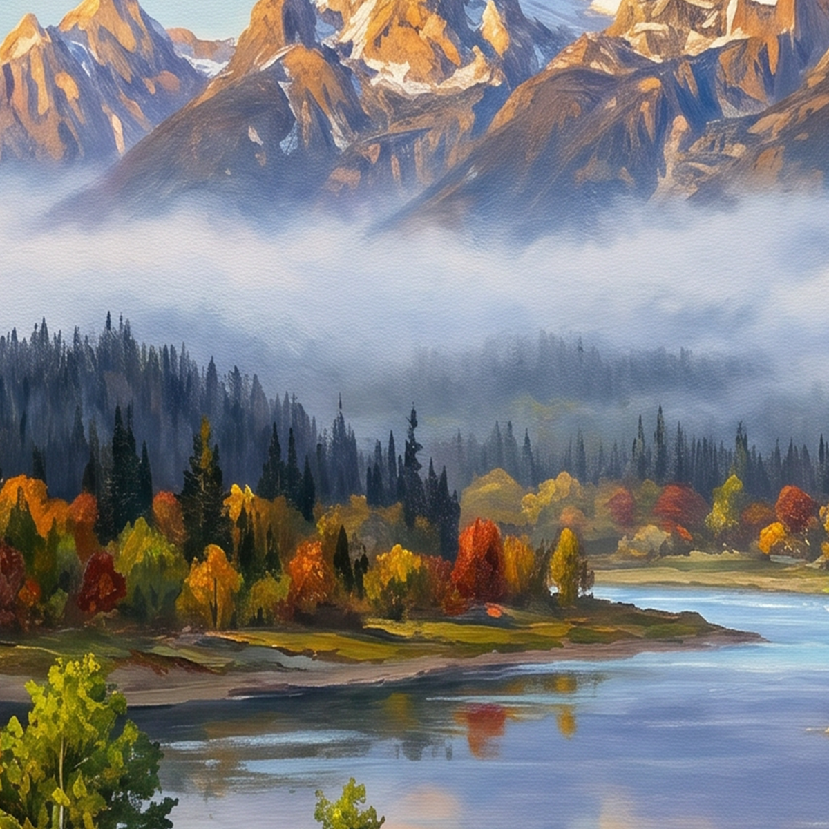 Painting Gilded Alpine Echoes