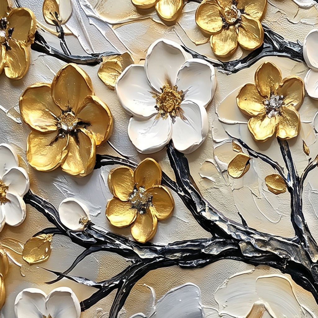 Painting Luminous Gilded Arbor