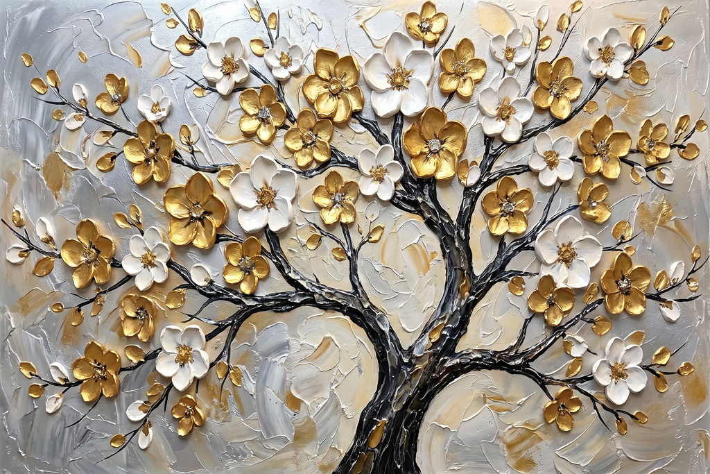 Painting Luminous Gilded Arbor