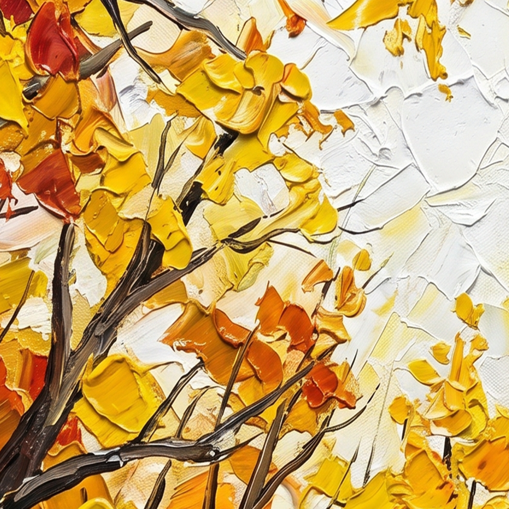 Painting Luminous Amber Convergence