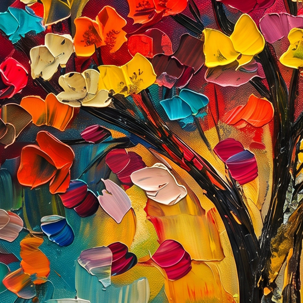Painting Luminous Chromatic Canopy
