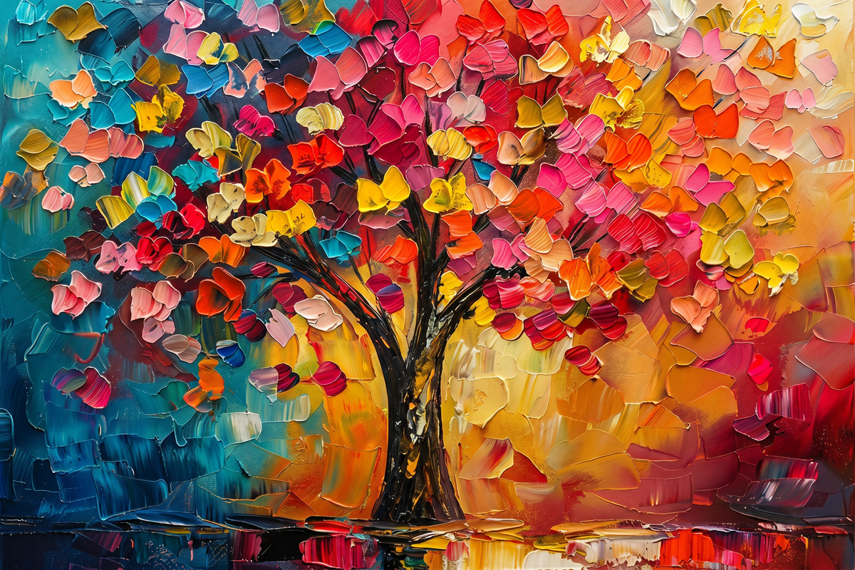 Painting Luminous Chromatic Canopy
