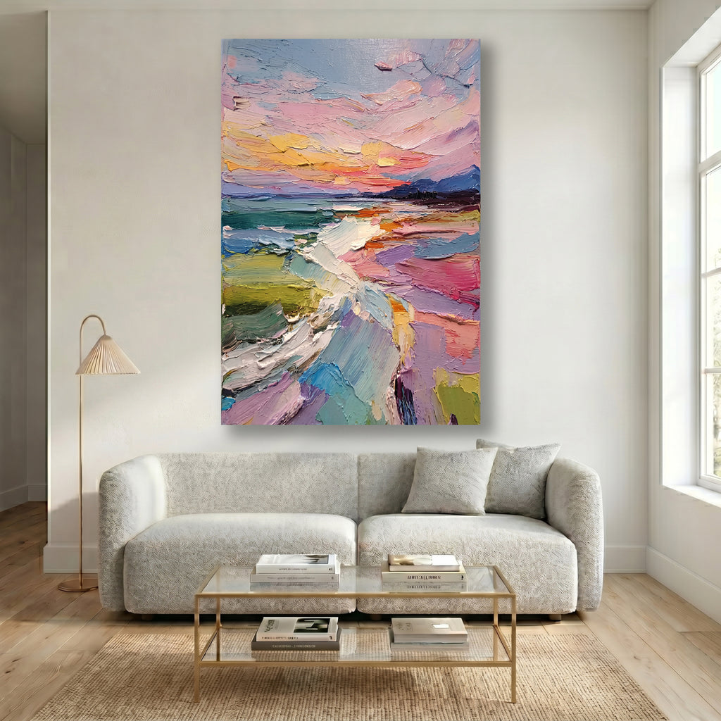 Painting Luminous Coastal Swell
