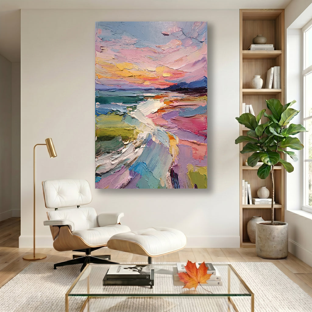 Painting Luminous Coastal Swell