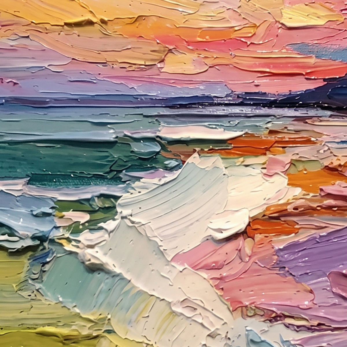 Painting Luminous Coastal Swell