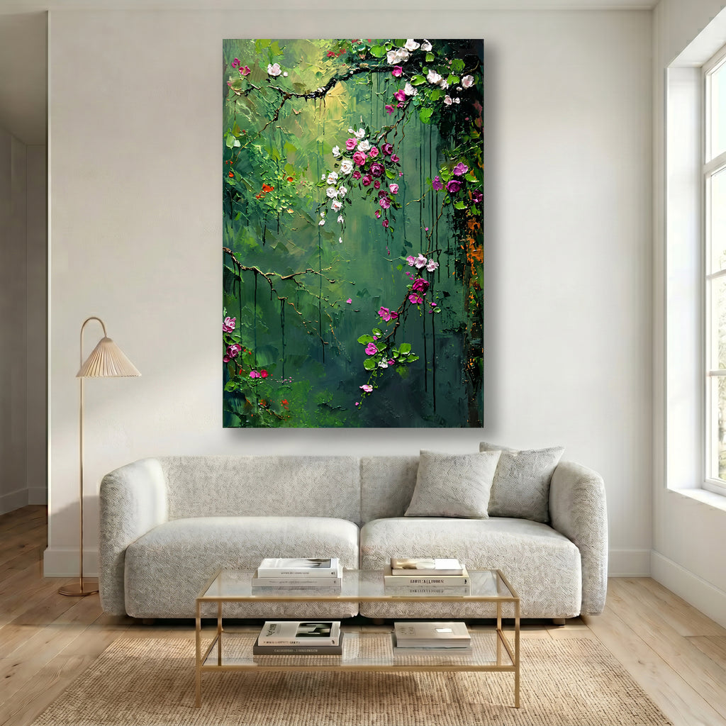 Painting Whispering Emerald Canopy