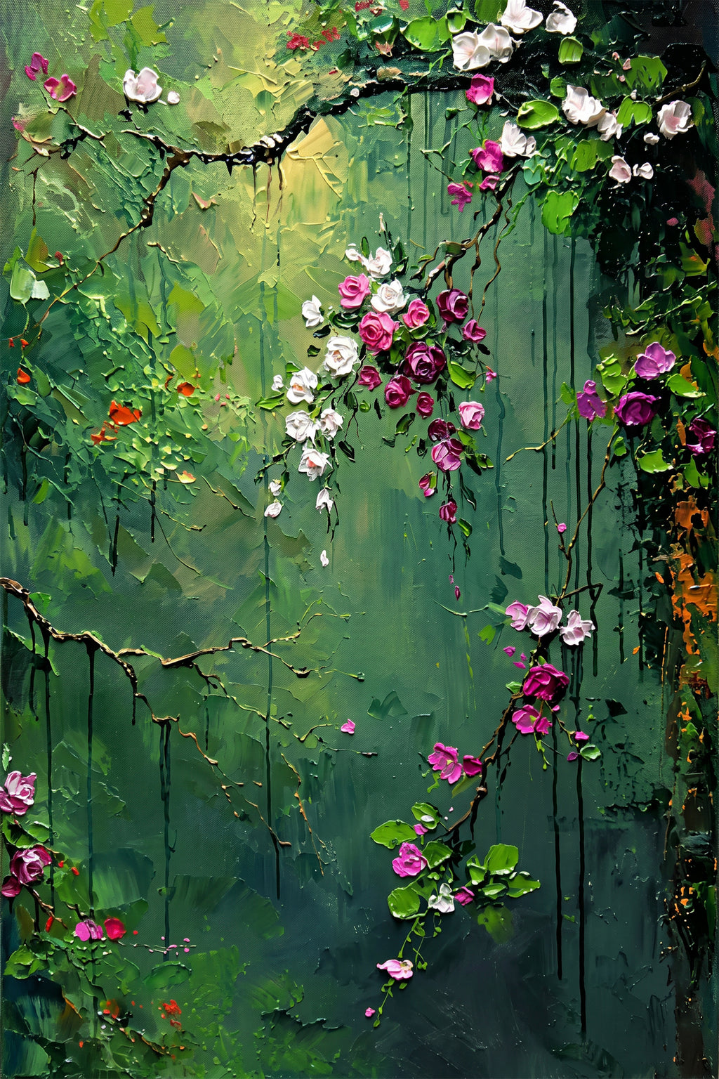 Painting Whispering Emerald Canopy