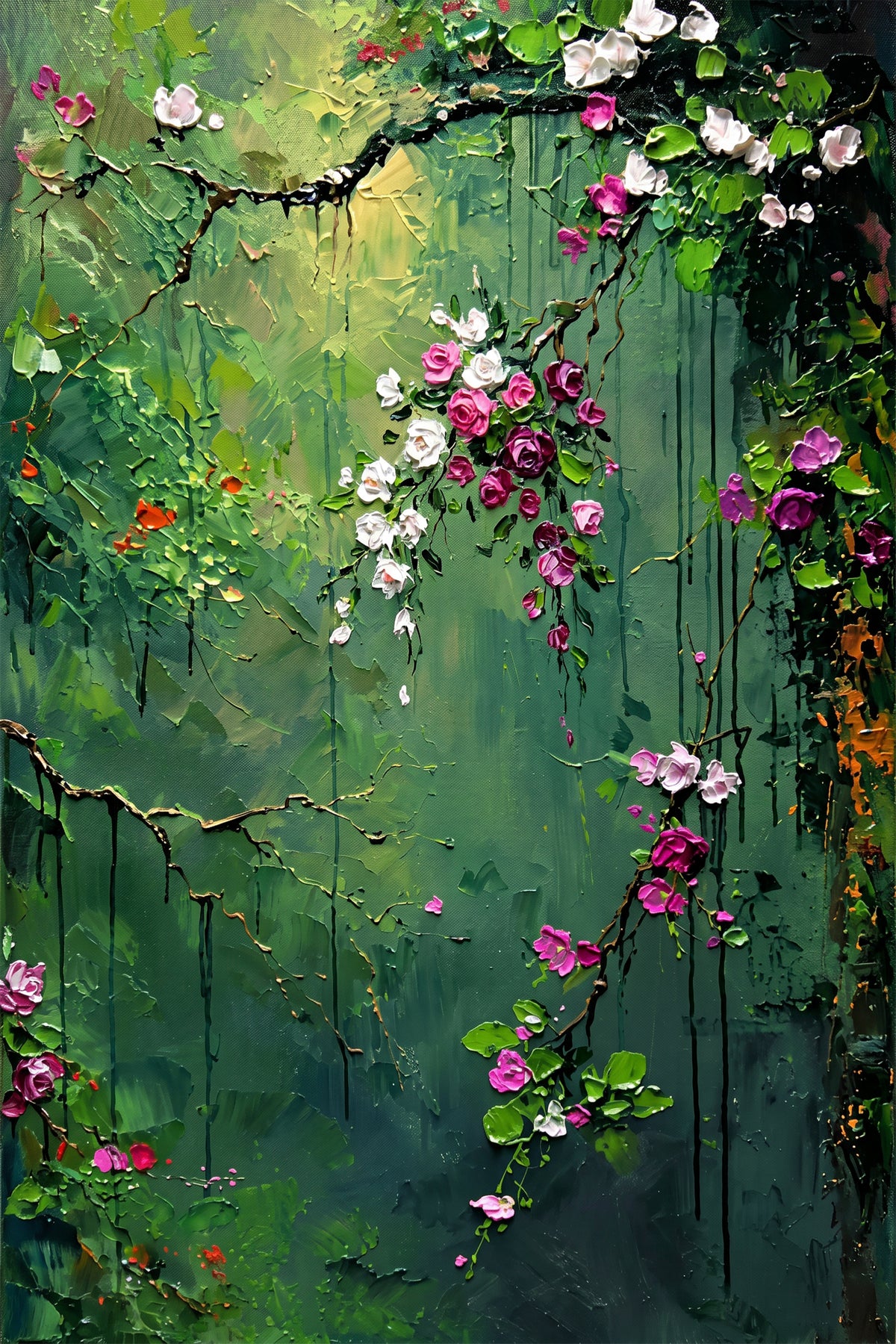 Painting Whispering Emerald Canopy