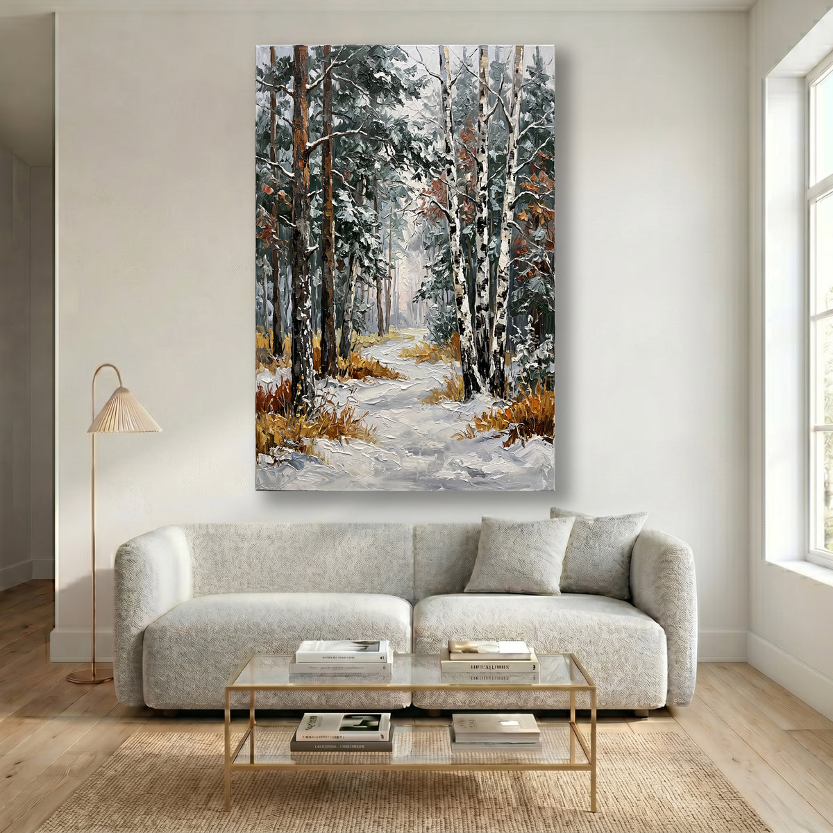 Painting Luminous Birch Canopy