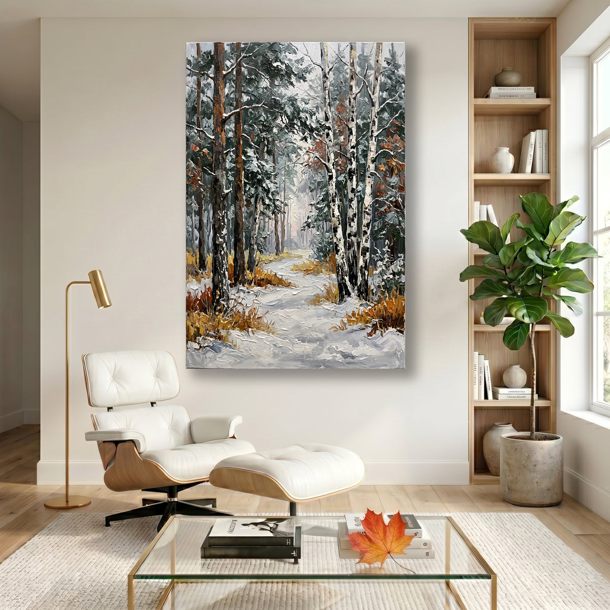 Painting Luminous Birch Canopy