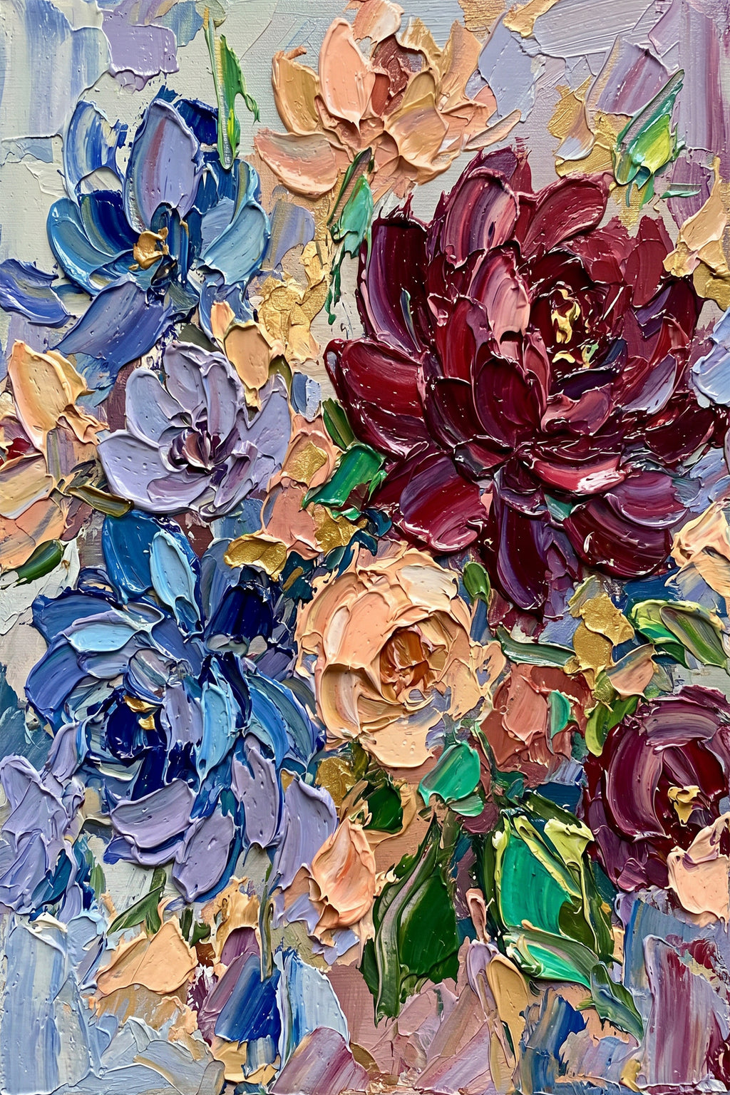 Painting Luminous Botanical Rhythm