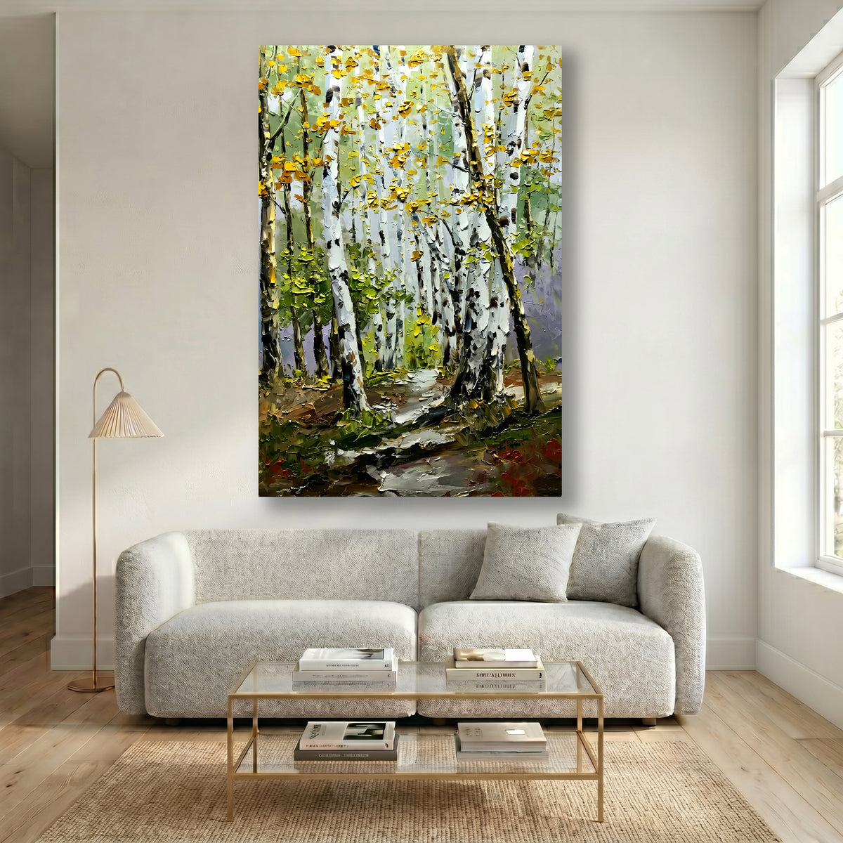 Painting Luminous Arboreal Rhythm