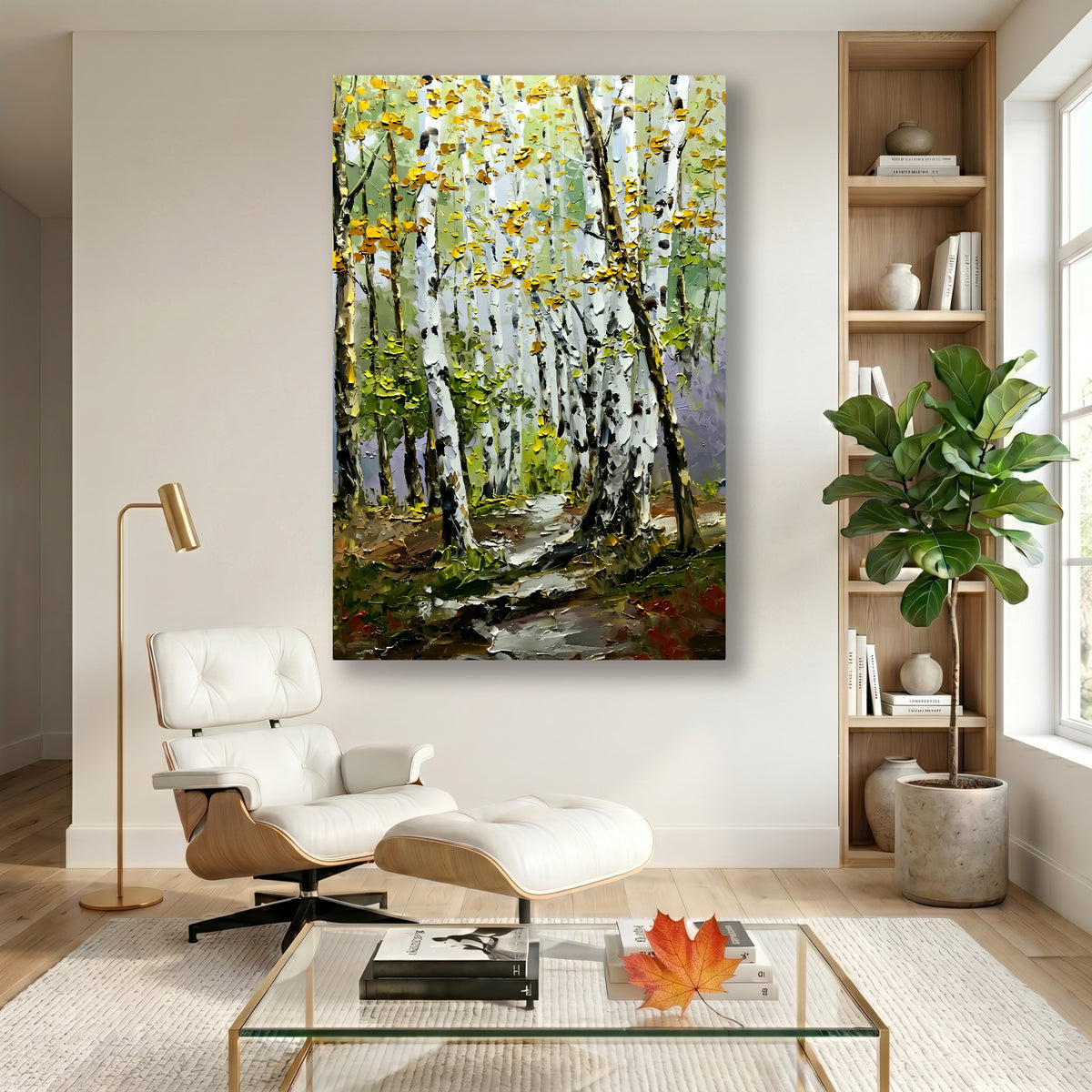 Painting Luminous Arboreal Rhythm