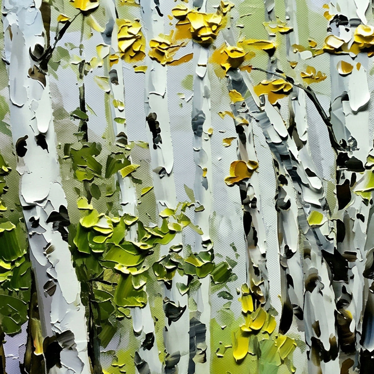 Painting Luminous Arboreal Rhythm