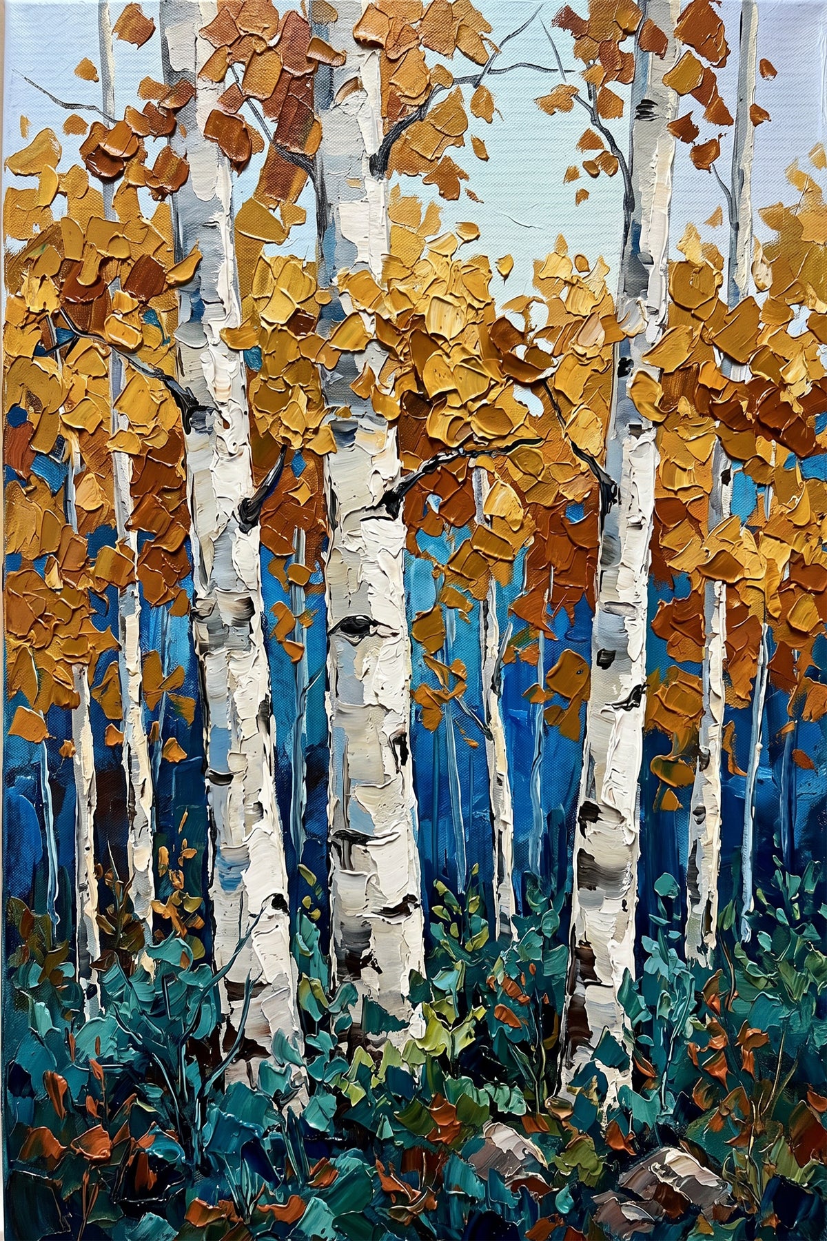 Painting Gilded Birch Resonance