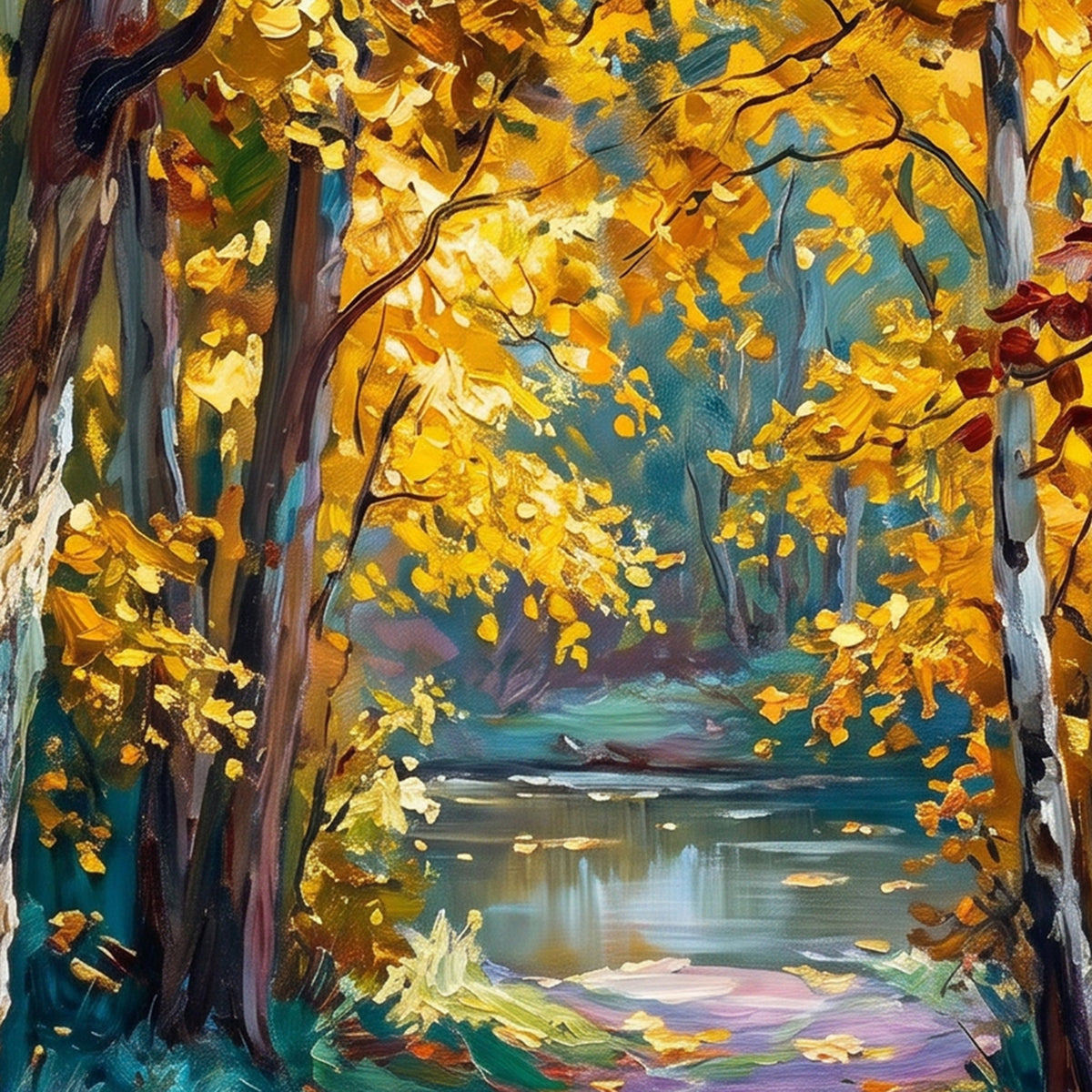 Painting Gilded Canopy Reverie