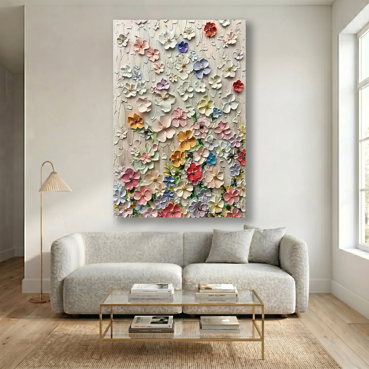 Painting Luminous Floral Cascade