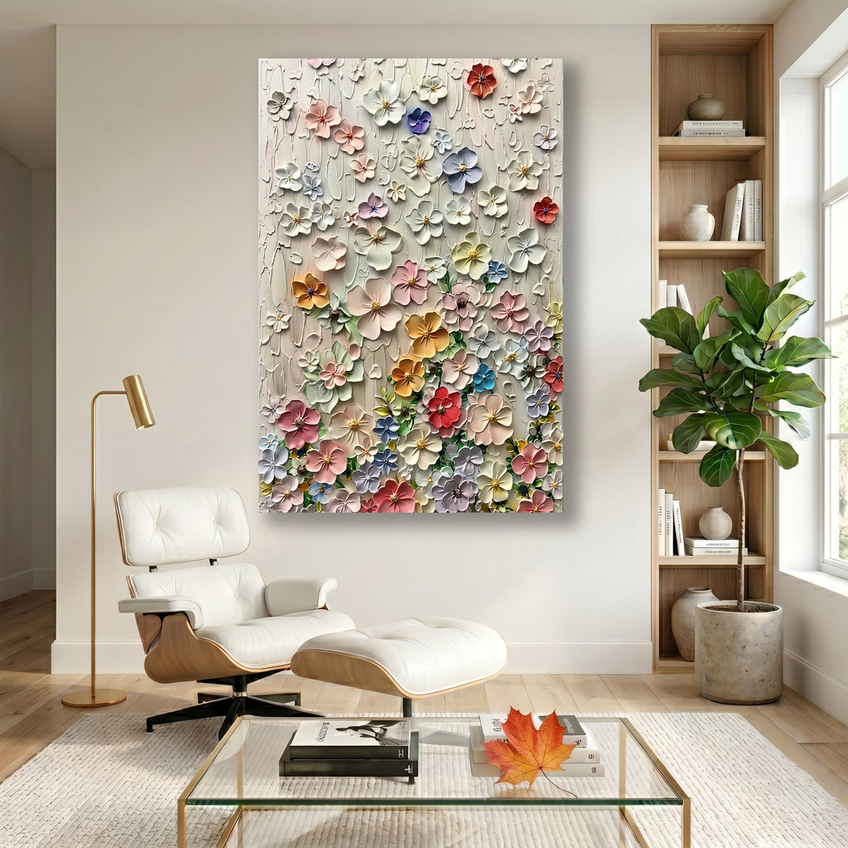 Painting Luminous Floral Cascade