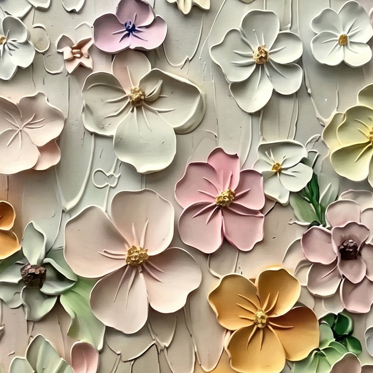 Painting Luminous Floral Cascade