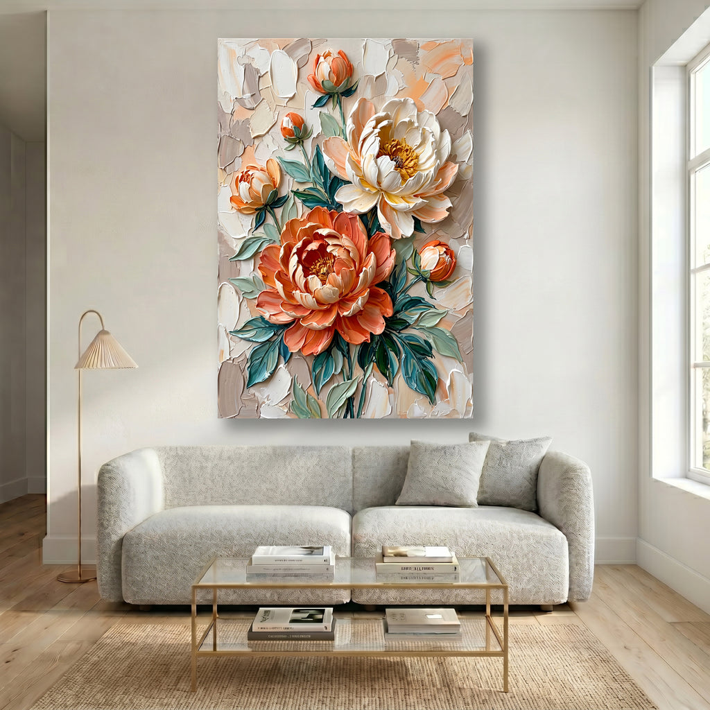 Painting Sculptural Floral Cadence